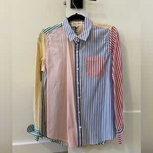 Alex Mill Wyatt Shirt Colorful Striped Button Down NWT
